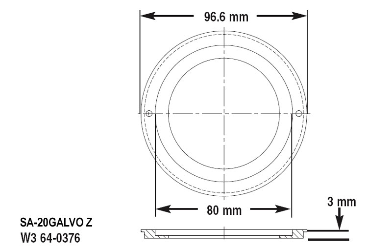 SA-20GALVOZ stage adapter