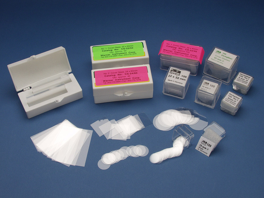 D263 Coverslip Coverglass Warner Instruments